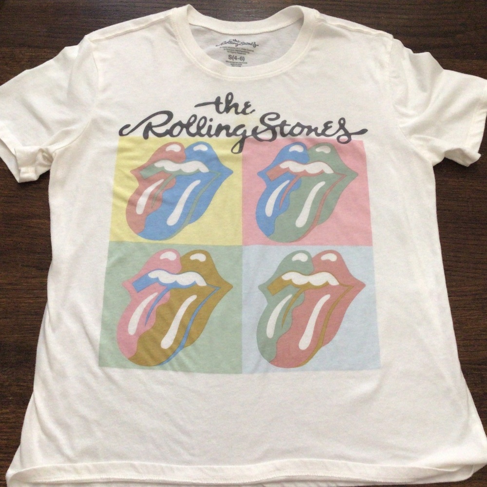 The Rolling Stones T-shirt. Size small 4–6. Great shape.